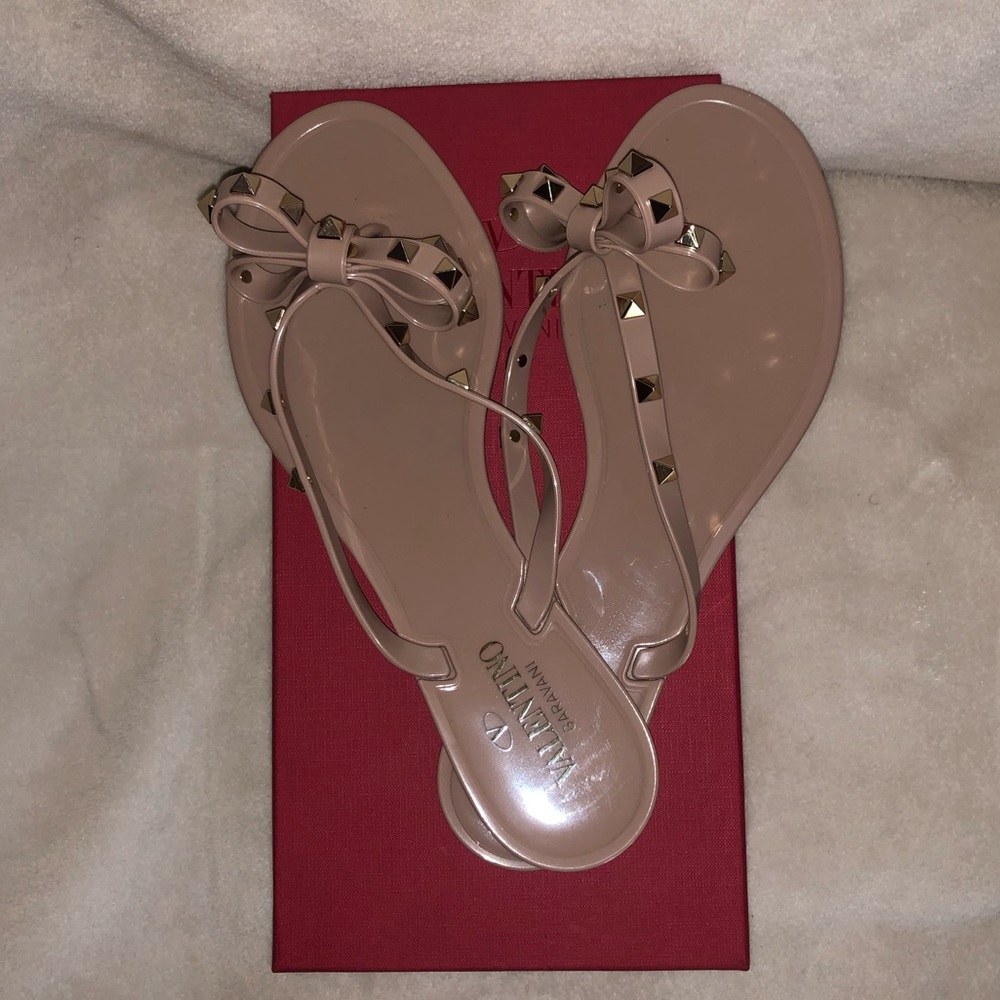 Valentino Rockstud Thong Sandals